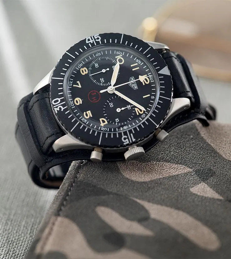 Heuer Chronograph Bundeswehr Issued Chrono 1550SG  3H