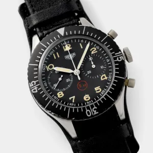 Heuer Chronograph Bundeswehr Issued Chrono 1550SG  3H