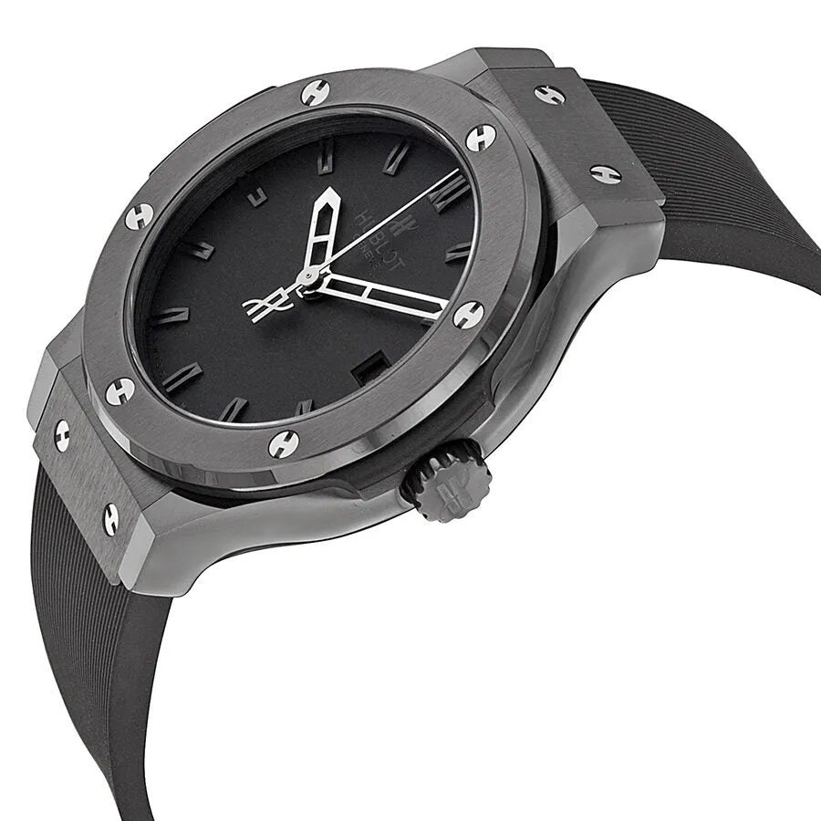 Hublot Classic Fusion Black Dial Rubber Strap Men's Watch 561.CM.1110.RX