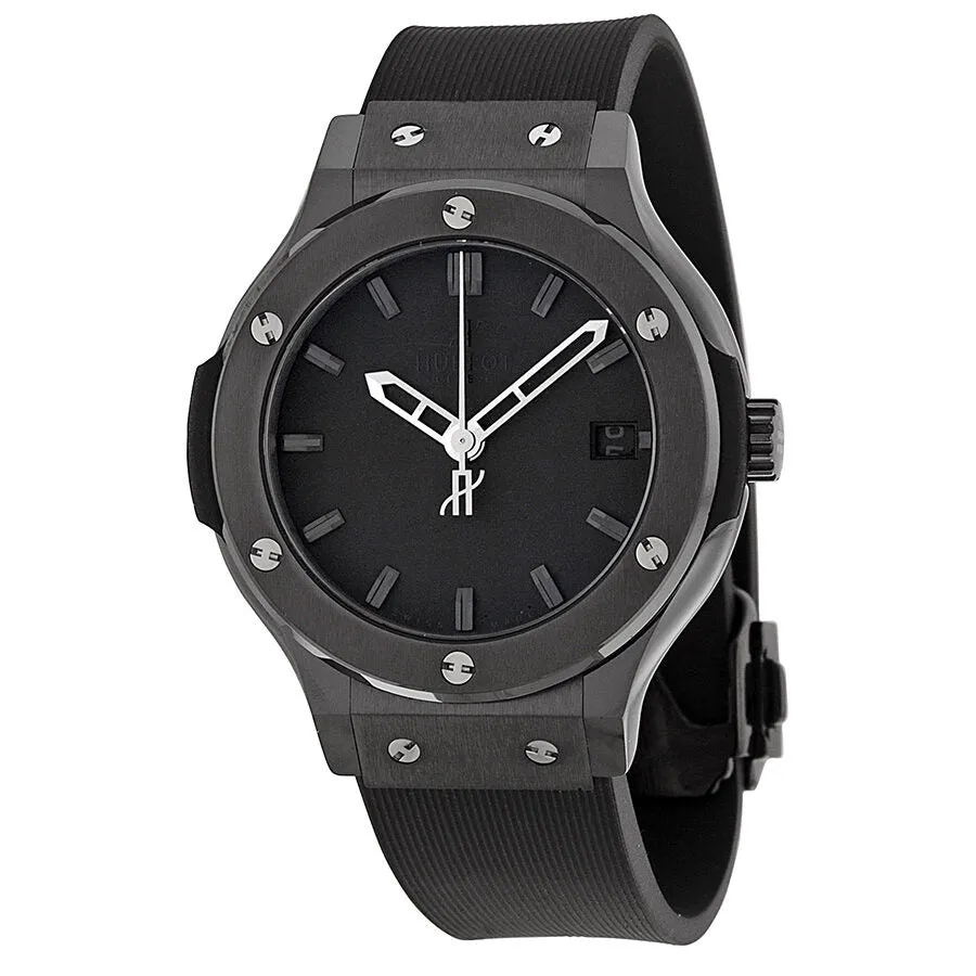 Hublot Classic Fusion Black Dial Rubber Strap Men's Watch 561.CM.1110.RX