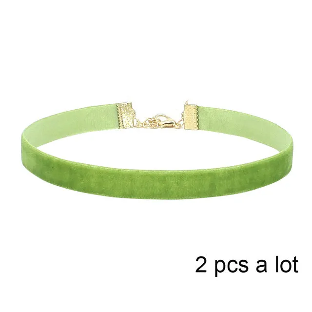 JOYROX Punk Style Black Velvet Colar 2017 Fashion Women Choker Hot Gothic Pendant Ladies Collar Necklace Chocker Jewelry Gifts
