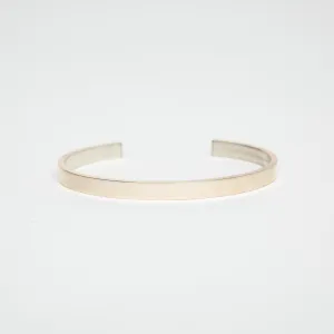LE GRAMME | 15G POLISHED SILVER RIBBON CUFF BRACELET