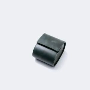 Leather Travel Watch Case - Emerald - Single Watch Roll