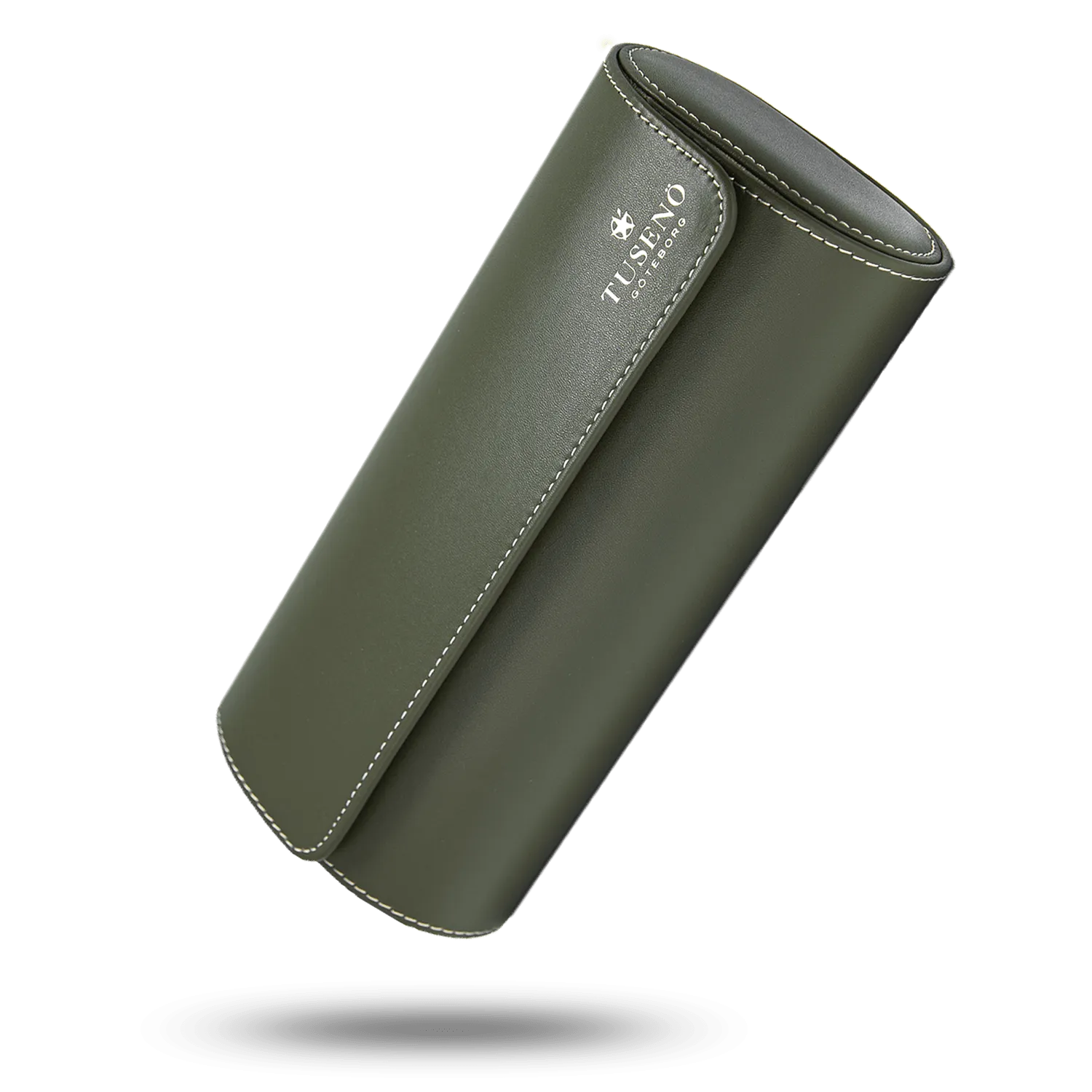 LEATHER WATCH ROLL – GREEN NAPPA