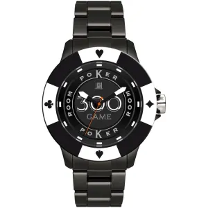 LIGHT TIME Mod. POKER - Black - White