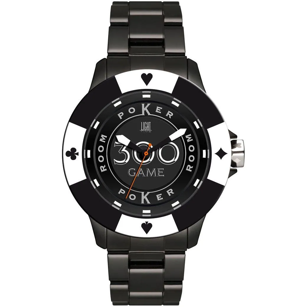 LIGHT TIME Mod. POKER - Black - White