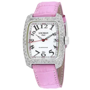 Locman Women's Classic White Dial Watch - 488MOPBK2DC/PK
