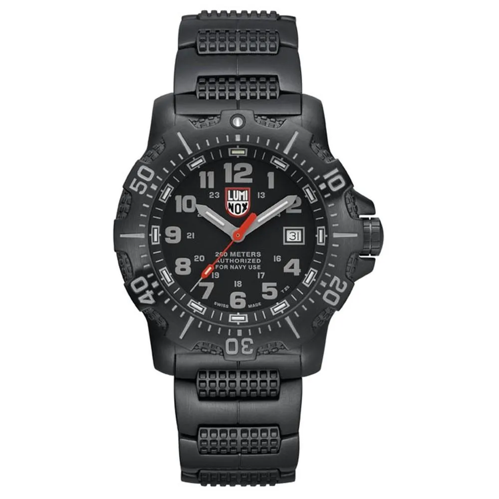 Luminox Men's ANU (Authorised for Navy Use) 4200 Series Black Stainless Steel Bracelet Black Analog Dial Quartz Watch - XS.4222.L