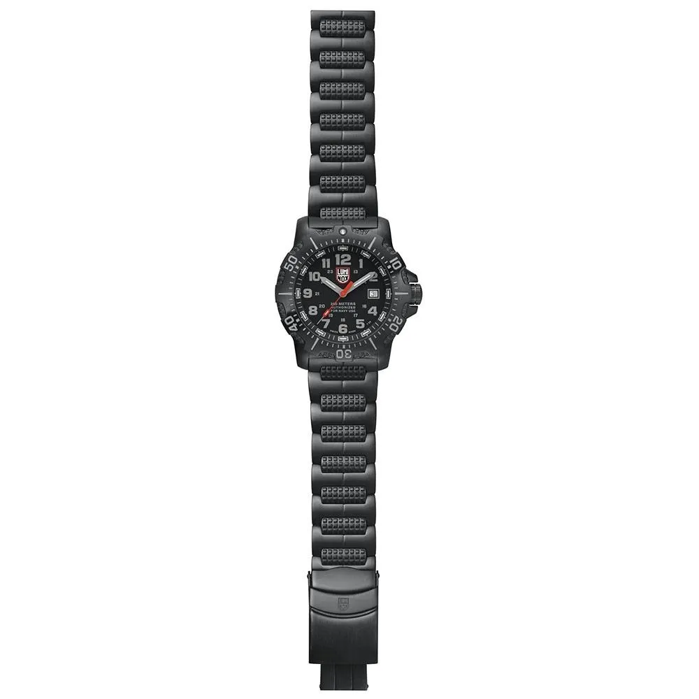 Luminox Men's ANU (Authorised for Navy Use) 4200 Series Black Stainless Steel Bracelet Black Analog Dial Quartz Watch - XS.4222.L