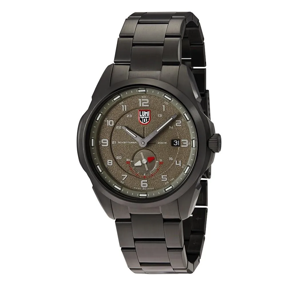 Luminox Men's Atacama Adventurer 1760 Series Stainless Steel Bracelet Khaki Green Analog Dial Quartz Watch - XL.1768