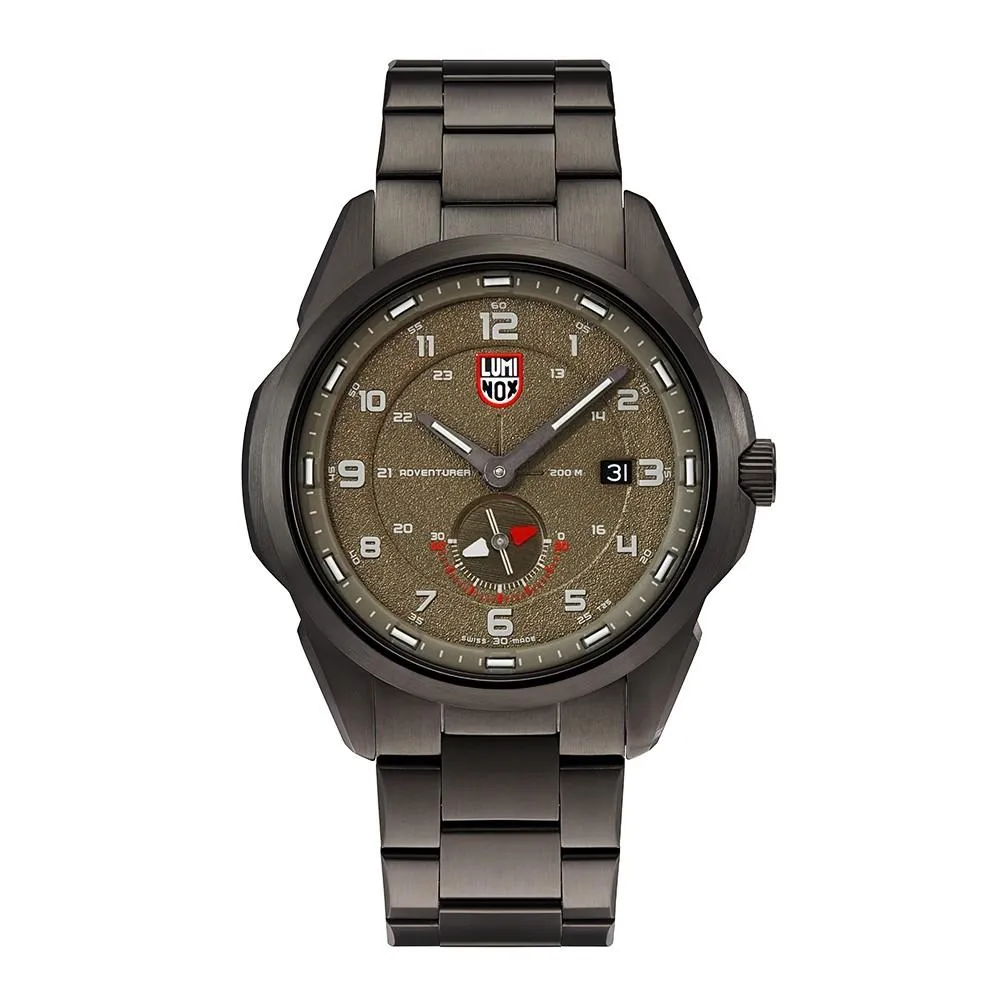 Luminox Men's Atacama Adventurer 1760 Series Stainless Steel Bracelet Khaki Green Analog Dial Quartz Watch - XL.1768