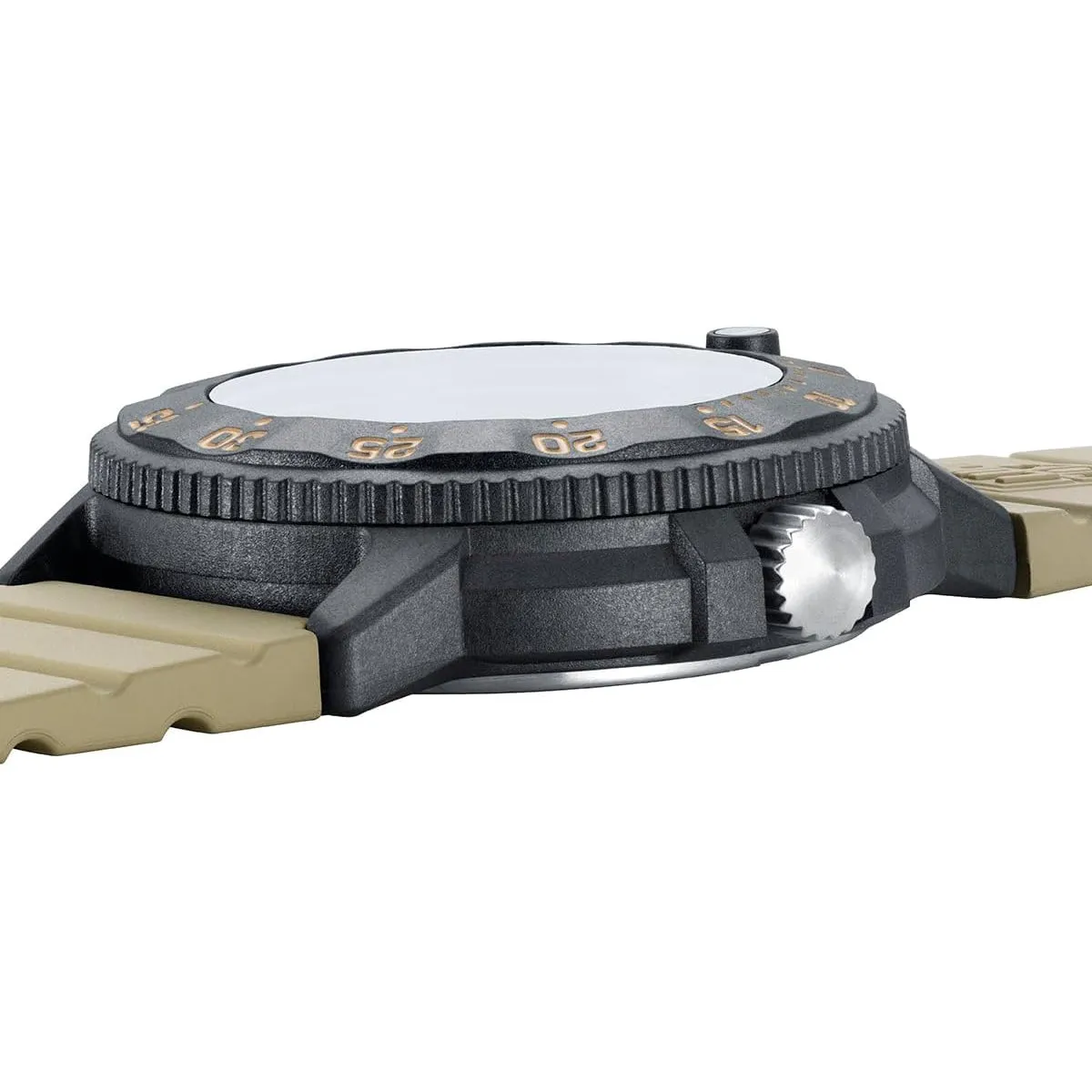 Luminox Men's Beige Dial Khaki Rubber Band Navy Seal Quartz Watch - XS.3010.EVO.S
