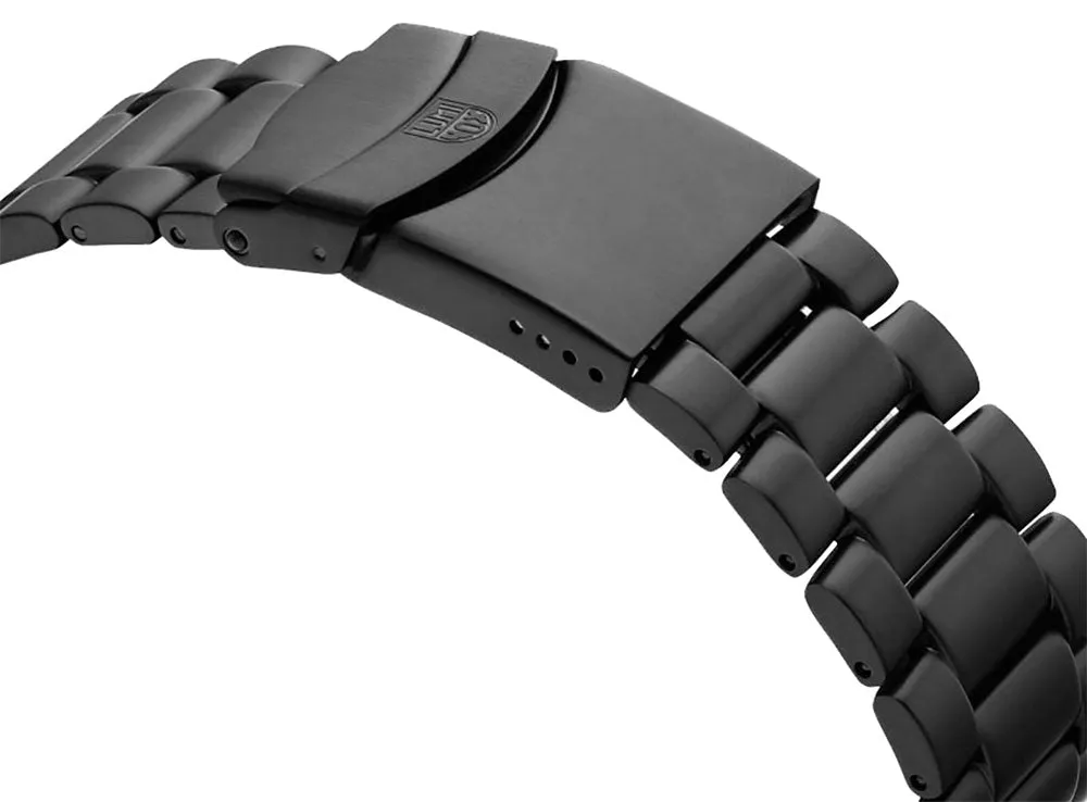 Luminox Navy SEAL Ion Plated Stainless Steel Black Dial Date Divers Quartz Mens Watch XS.3252.BO.L