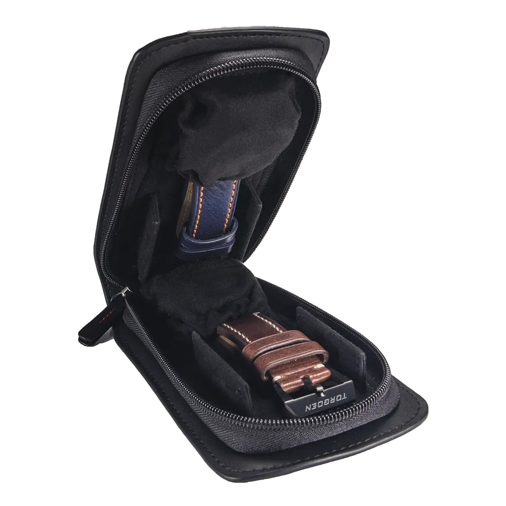 Luxury Leather Pouch | Stores Two Watches