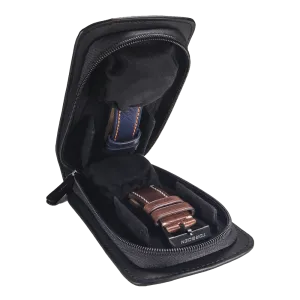 Luxury Leather Pouch | Stores Two Watches