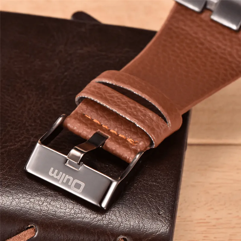 Luxury Square Dial Wide Strap Wristwatch / Fashion Quartz Watch with Unique Design