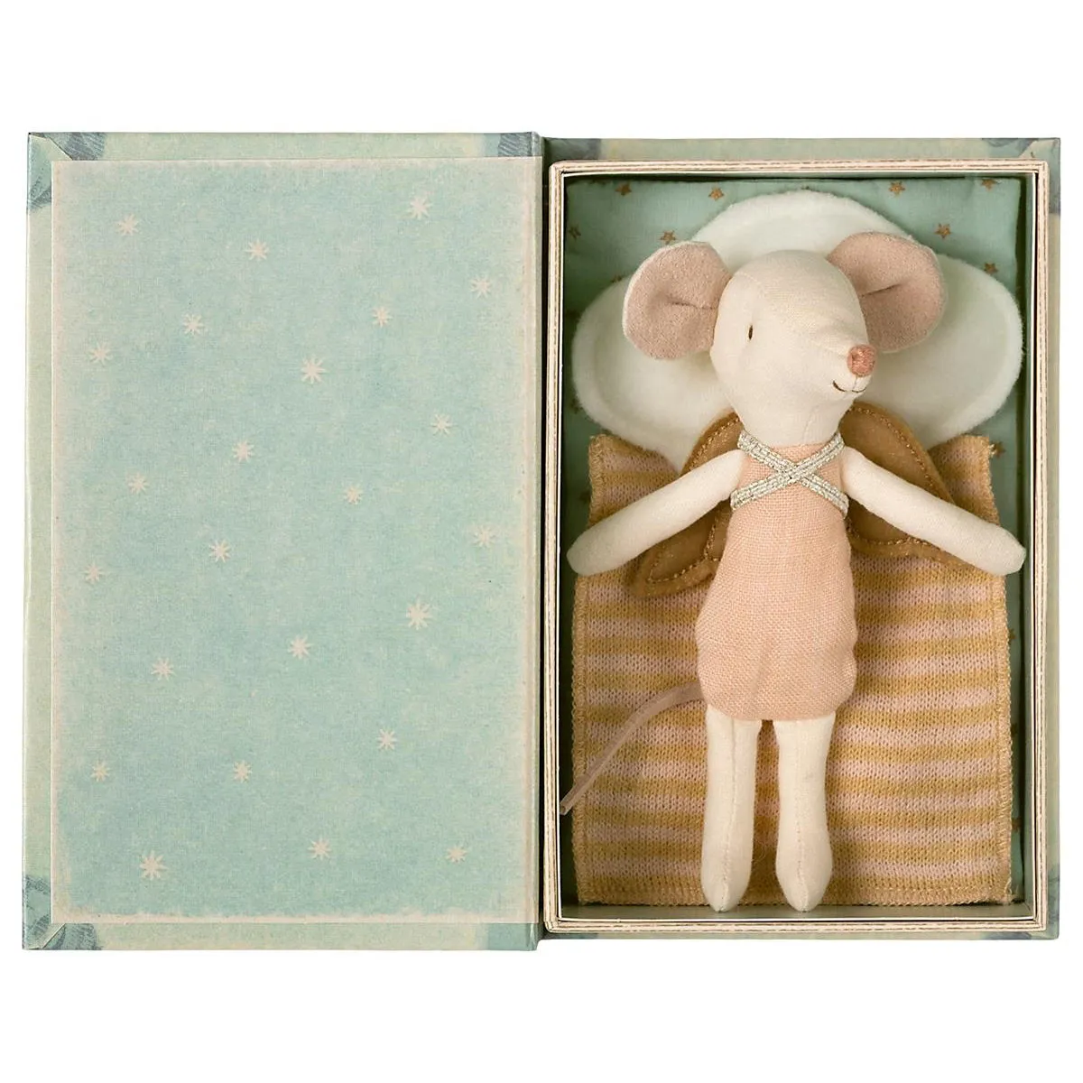 Maileg Angel Stories Big Sister Mouse in Book