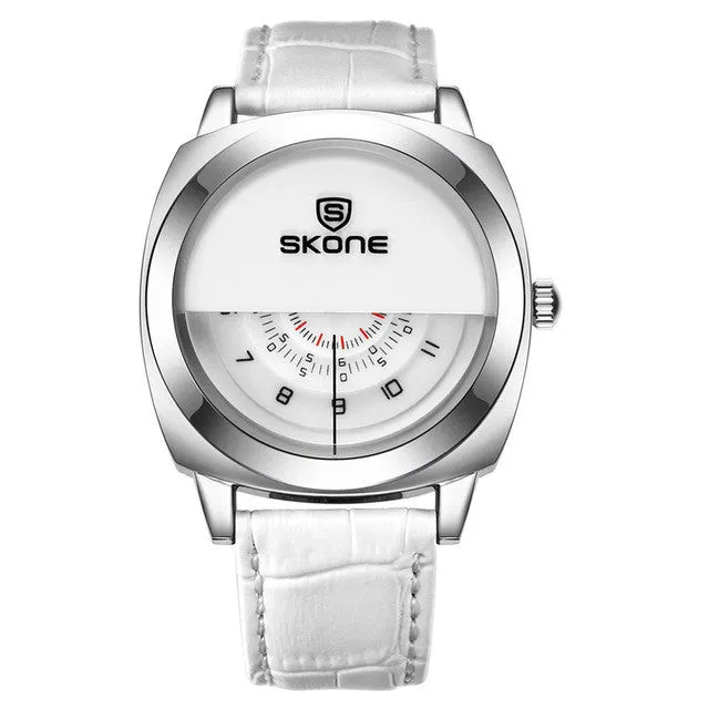 Men Watches 2016 Brand Skone Luxury Watch Men Sport Fashion Leather Quartz Watch Men Clock Army Military Wristwatch Montre Homme
