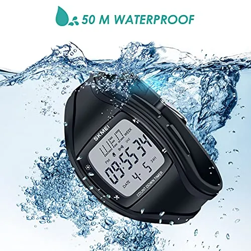 Mens Digital Sport Waterproof Wrist Watches