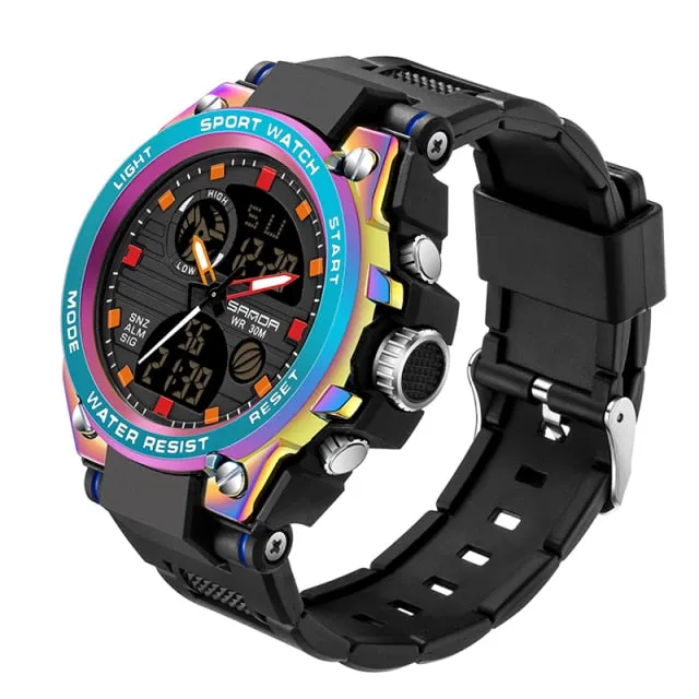 Men's Dual Display Military Watch
