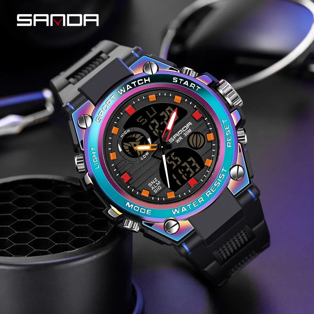 Men's Dual Display Military Watch