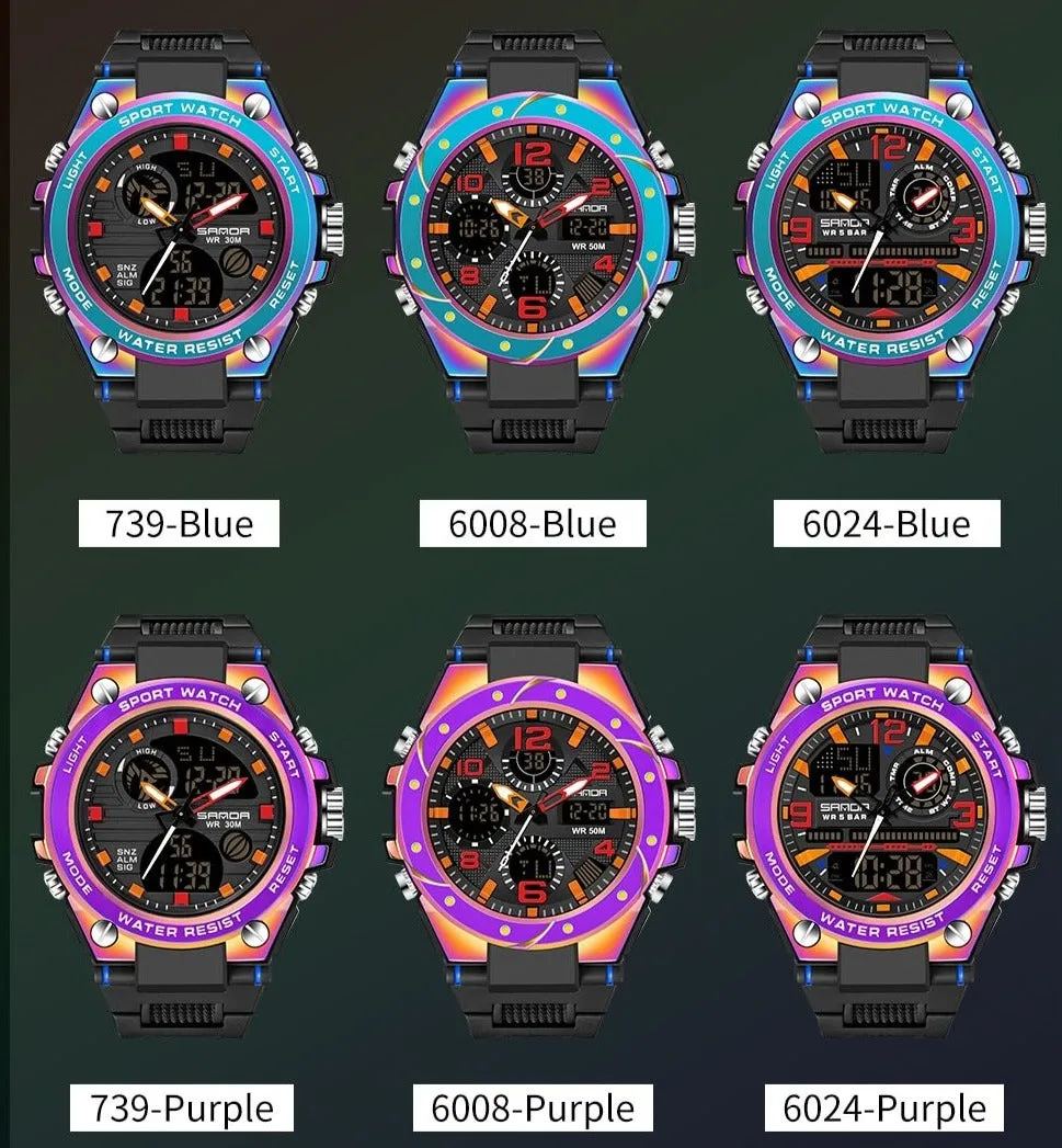 Men's Dual Display Military Watch