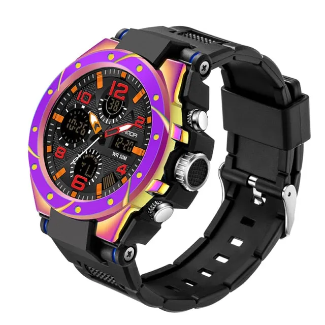 Men's Dual Display Military Watch
