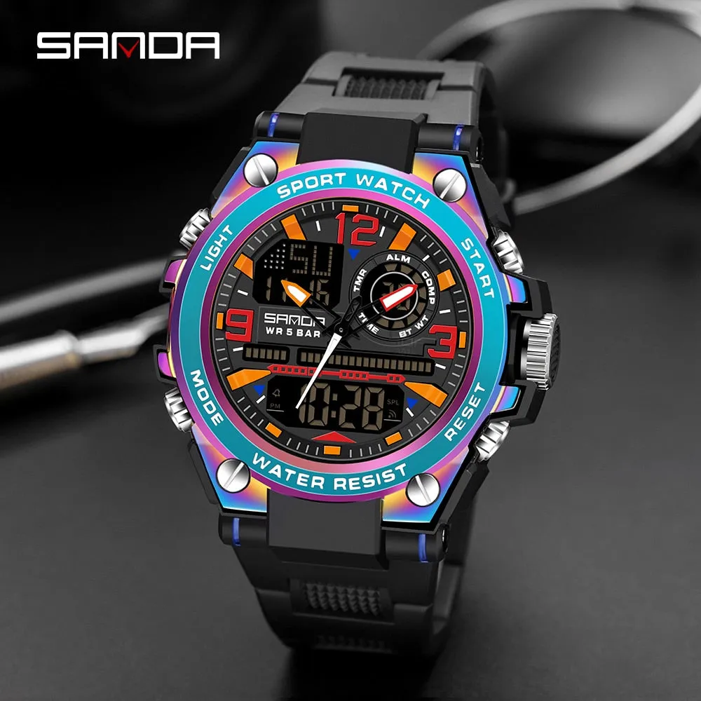 Men's Dual Display Military Watch