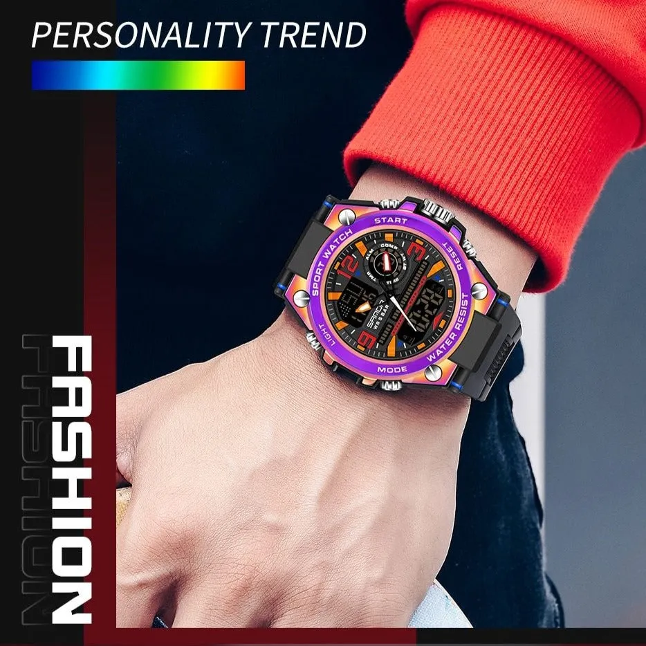 Men's Dual Display Military Watch