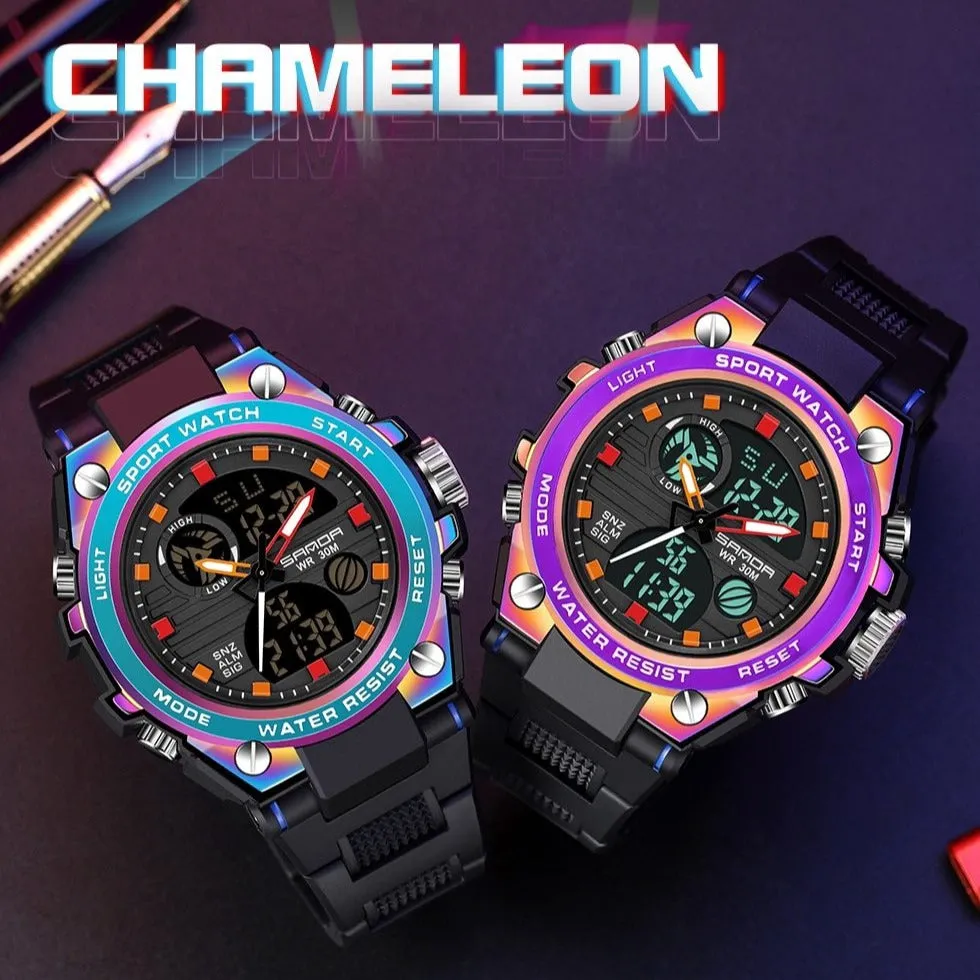 Men's Dual Display Military Watch