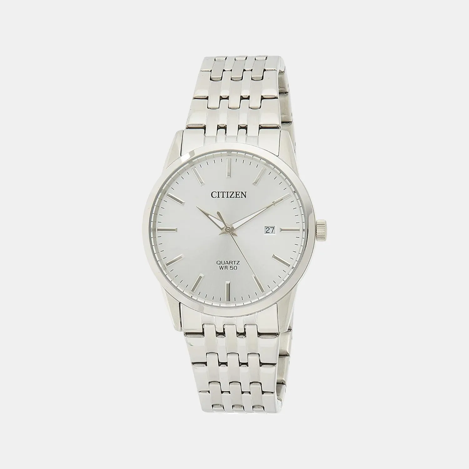 Men's Silver Analog Stainless Steel Watch BI5000-87A