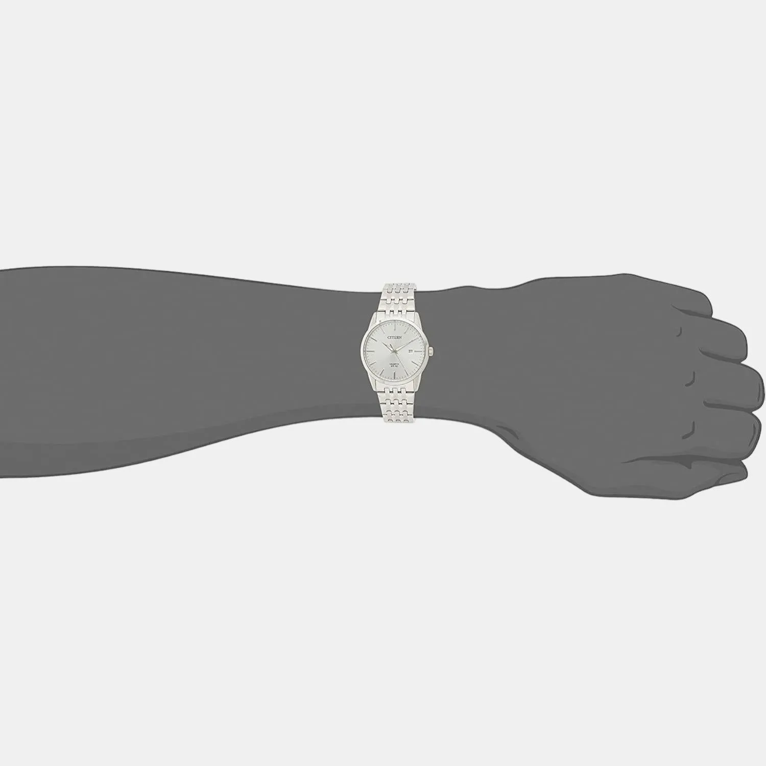 Men's Silver Analog Stainless Steel Watch BI5000-87A