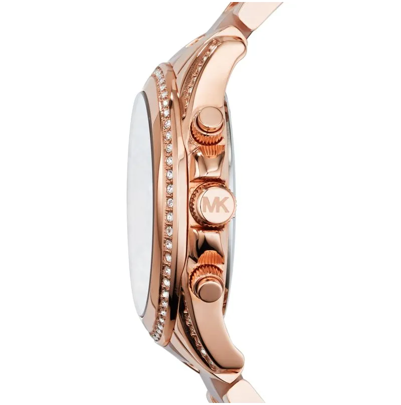 Michael Kors Women's Rose Gold-Tone Blair Glitz Watch MK5943