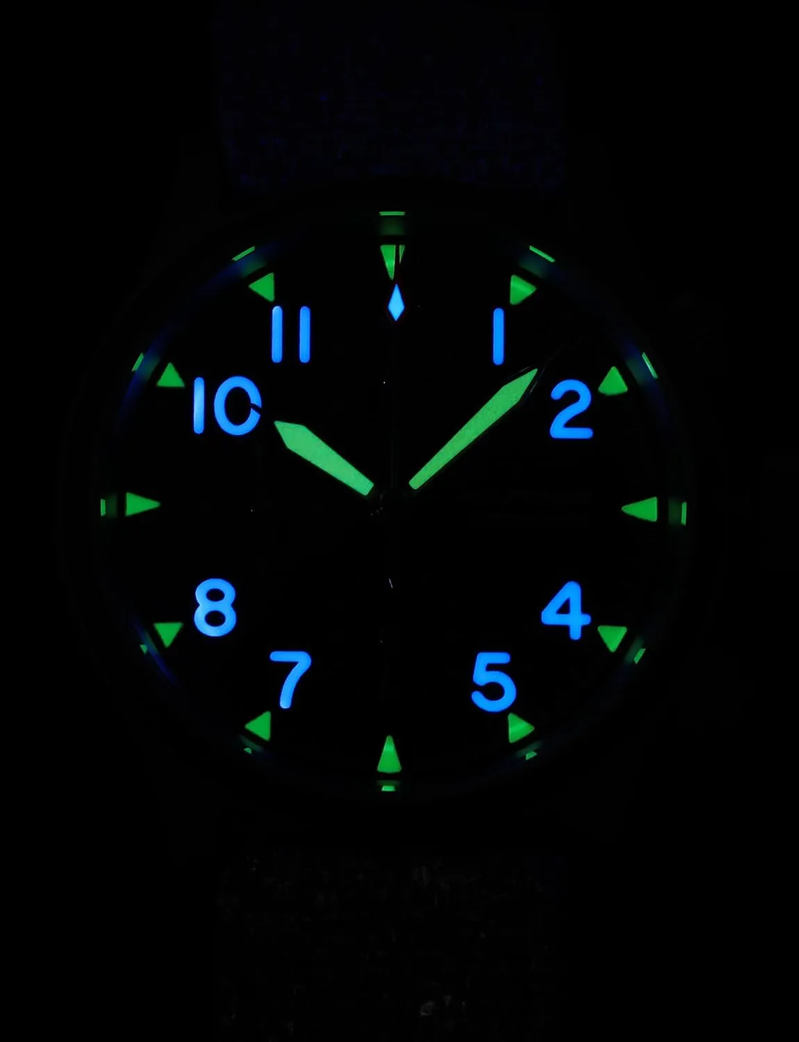 Militado Military Chronograph Watches 39mm Sapphire Crystal VK61/VK67 Quartz Luminous Wristwatches for Men 100M Waterproof Watch with Nylon Strap