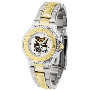 Missouri Tigers Ladies Competitor Two-Tone Band Watch