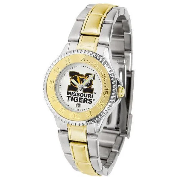 Missouri Tigers Ladies Competitor Two-Tone Band Watch
