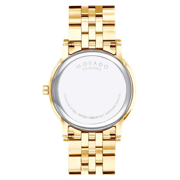 Movado Men's Museum Classic 40mm Yellow Gold PVD-finished Watch 0607203