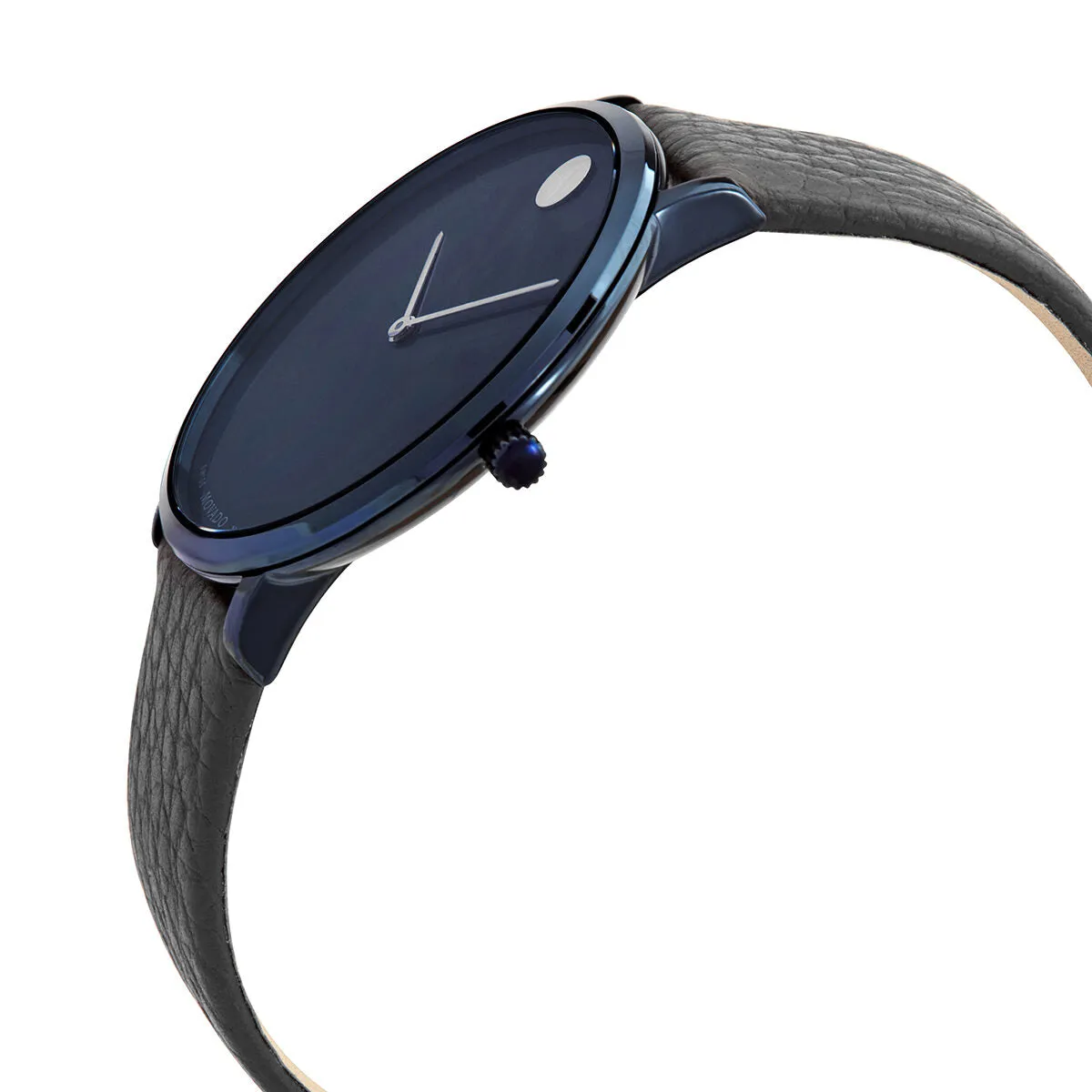 Movado Modern 47 Ultra Slim Quartz Blue Museum Dial Men's Watch 0607333