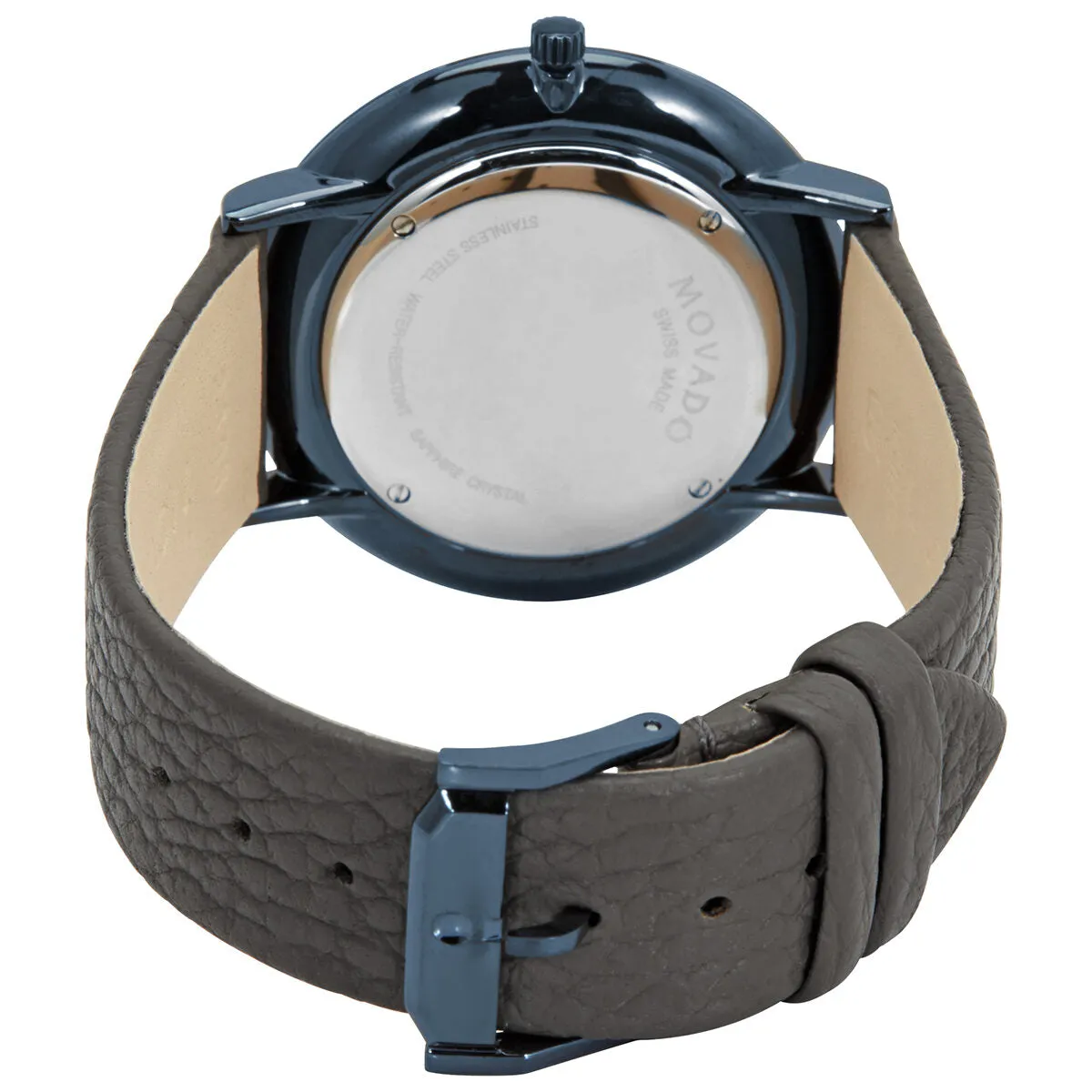Movado Modern 47 Ultra Slim Quartz Blue Museum Dial Men's Watch 0607333