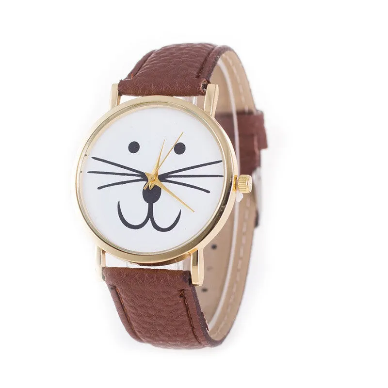 Mr. Whiskers Cat Watches 9 lives And 9 colors