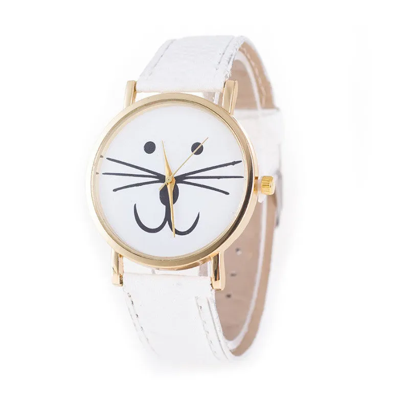 Mr. Whiskers Cat Watches 9 lives And 9 colors