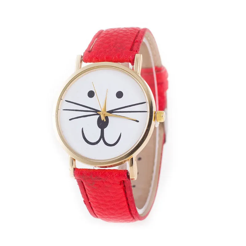 Mr. Whiskers Cat Watches 9 lives And 9 colors