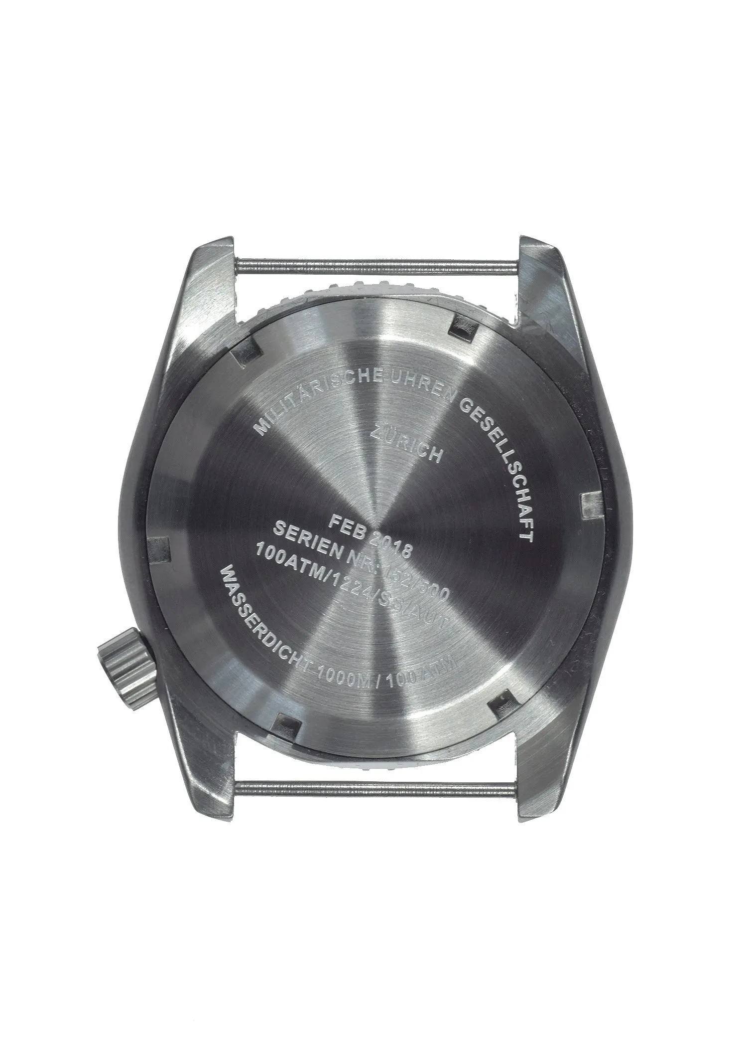 MWC "Depthmaster" 100atm / 3,280ft / 1000m Water Resistant Military Divers Watch in Stainless Steel Case with Helium Valve (Quartz)