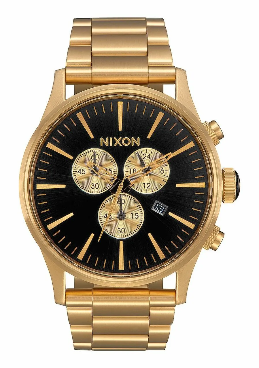 Nixon Sentry Chrono All Gold And Black Watch A386-510-00