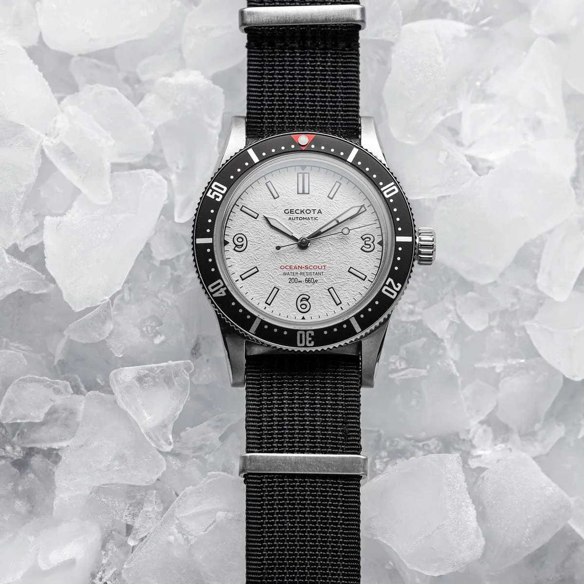 Ocean-Scout Dive Watch - Ice White