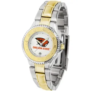 Oregon State Beavers Ladies Competitor Two-Tone Band Watch