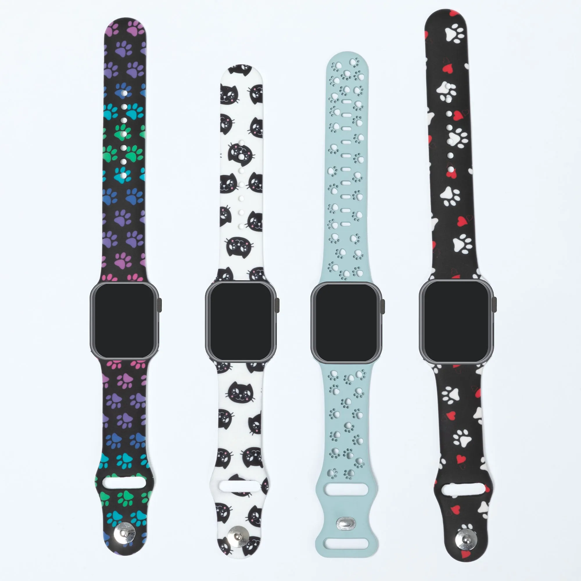 Patterned Silicone Apple Watch Band 38mm/40mm/41mm 42mm/44mm