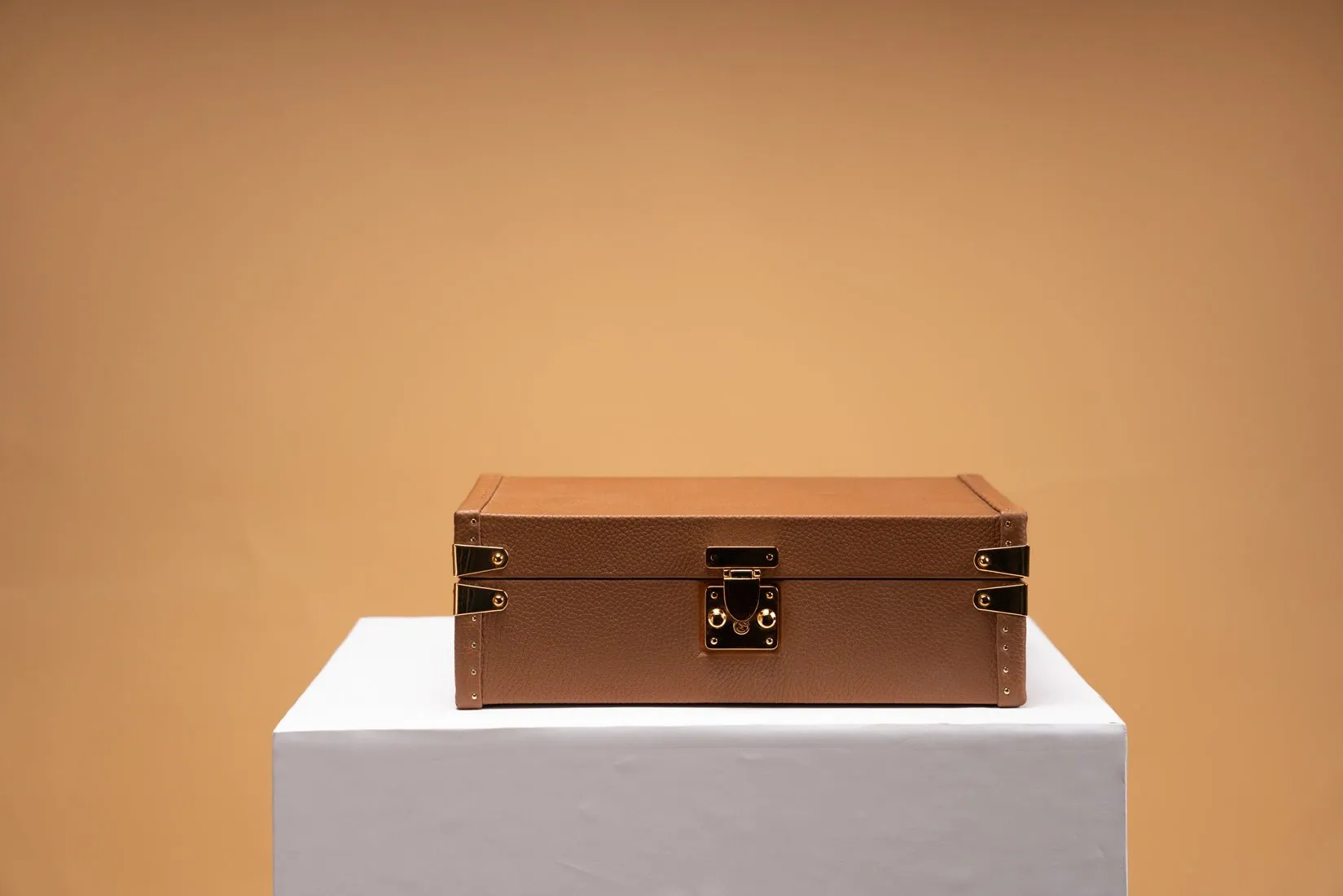 Petra Watch Case - Togo Camel