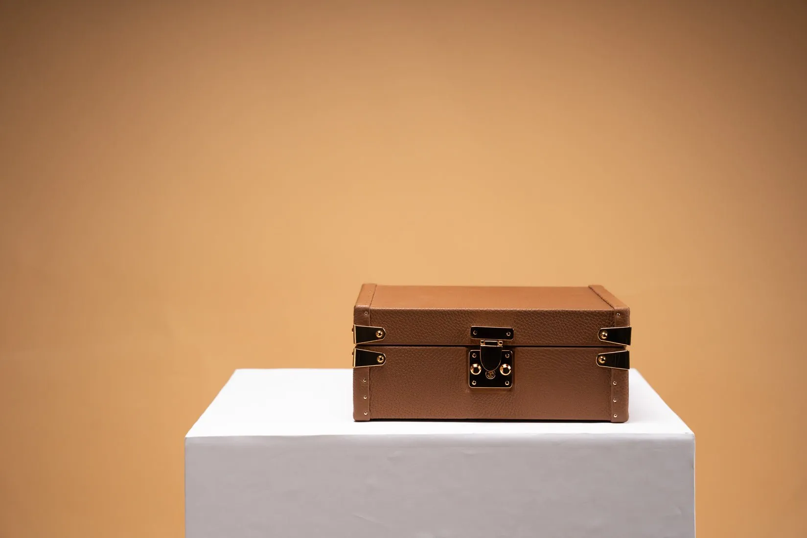 Petra Watch Case - Togo Camel