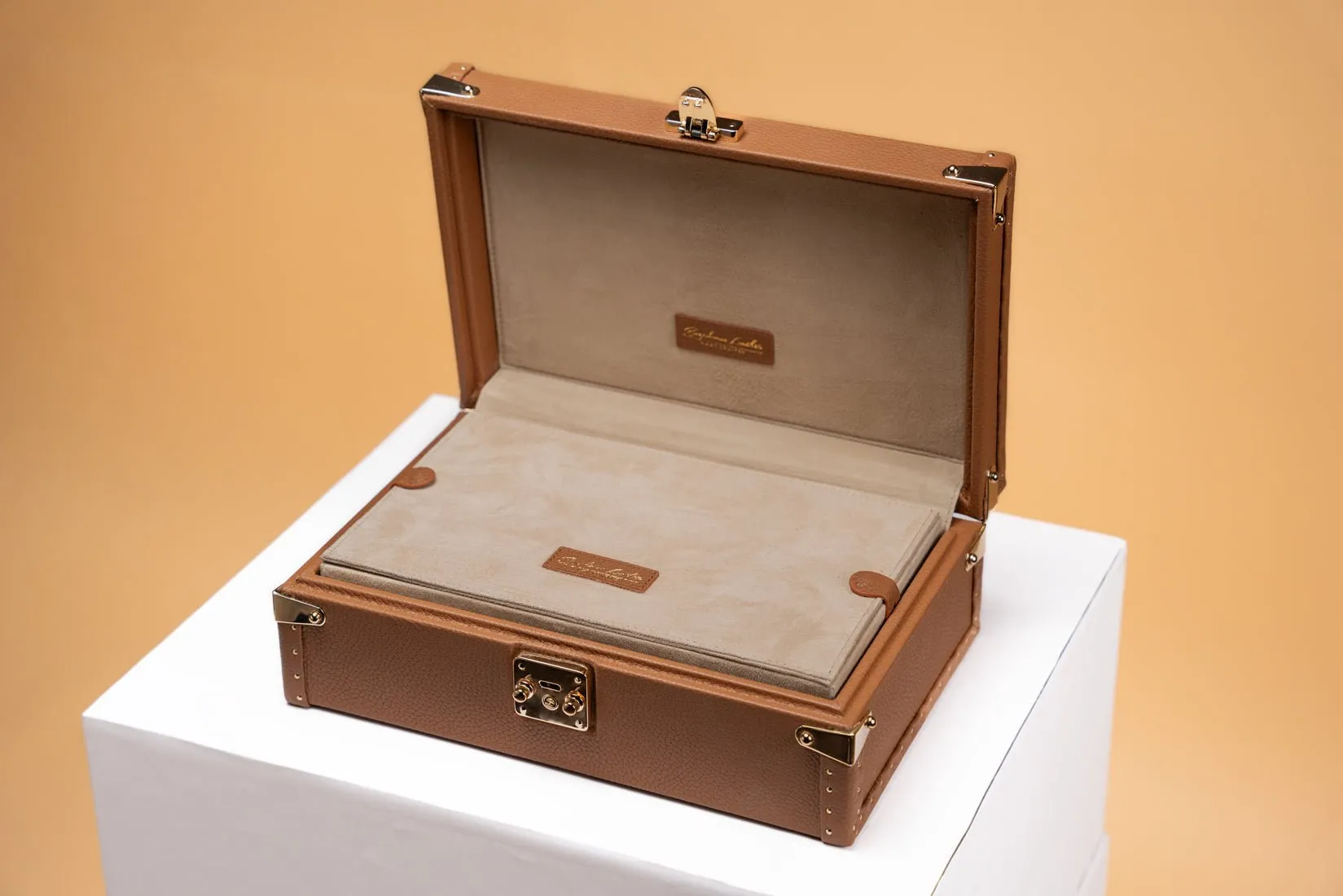 Petra Watch Case - Togo Camel